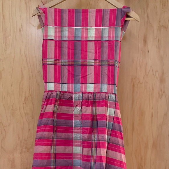 Vivienne Westwood Pink Plaid Corset Style Asymmetric Dress Size IT40, UK8 RARE - Picture 4 of 16